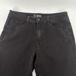 No Boundaries Womens Mid Rise Bootcut Jeans Black Wash Size 15‎ Denim